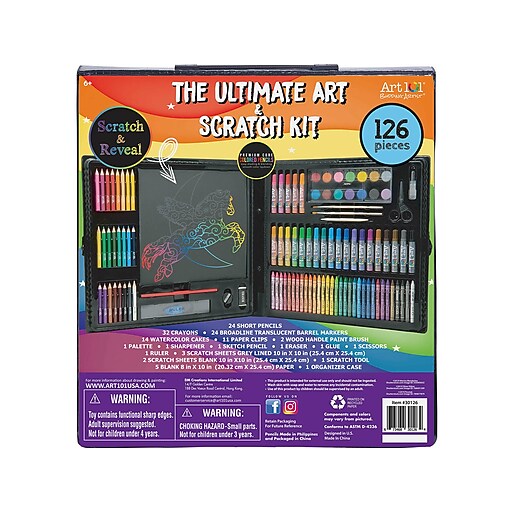 Art 101 Budding Artist Ultimate Art and Scratch Art Kit