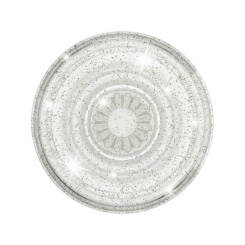 PopSockets PopGrip Clear Glitter Silver Universal Grip (805149) image 1