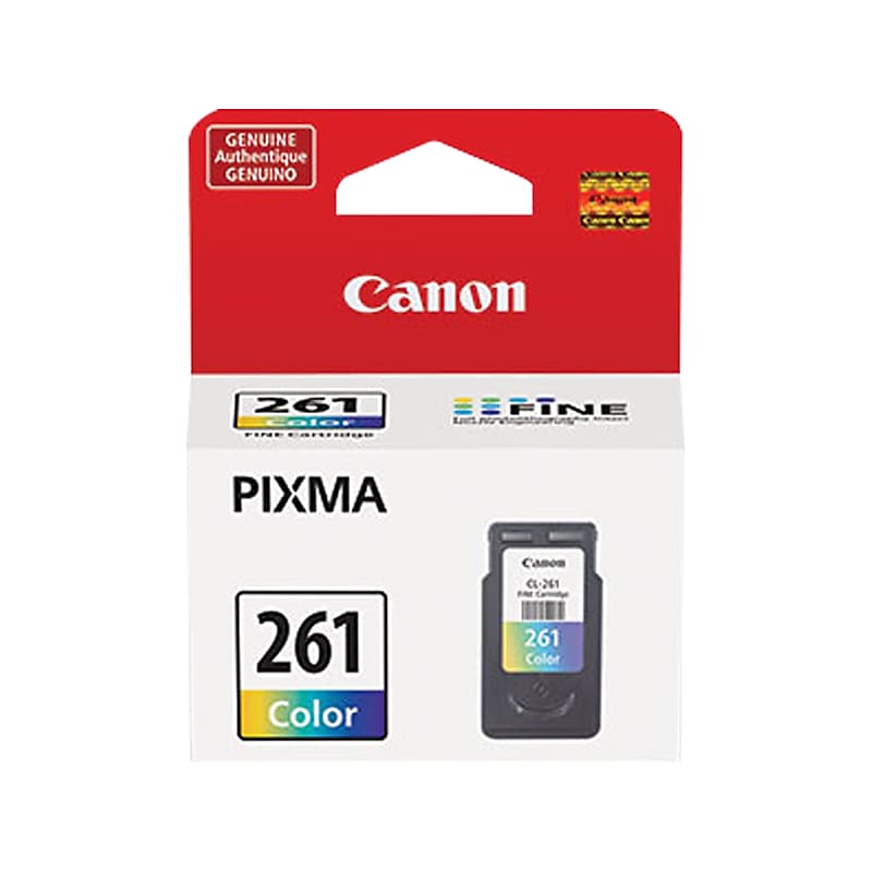 Canon 261 TriColor Standard Yield Ink Cartridge  (3725C001) image 1