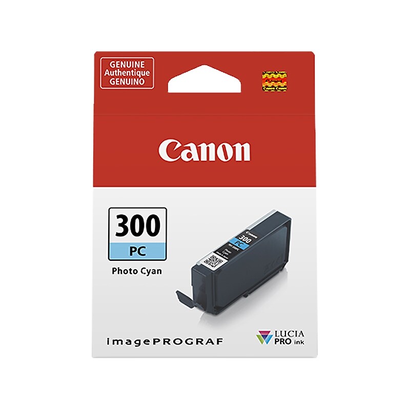 Canon 300 PC Photo Cyan Standard Yield Ink Cartridge (4197C002) image 1