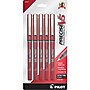 Pilot Precise V5 Rollerball Pens, Extra Fine Point, Red Ink, 5/Pack (26012)~#|#~sp135695471_sc7