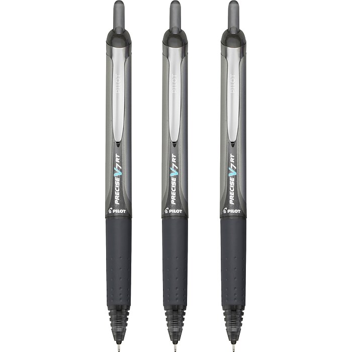 Pilot Precise V7 RT Retractable Rollerball Pens, Fine Point, Black