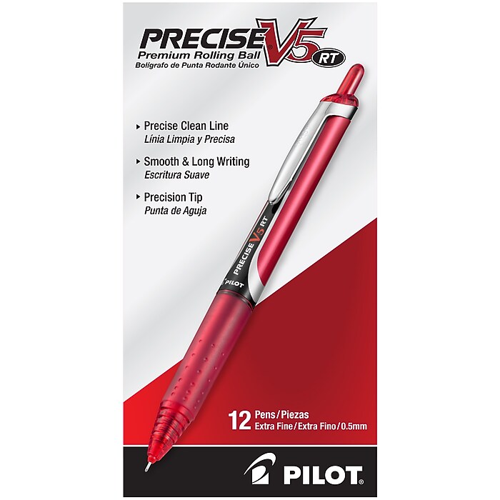 筆記具 RT 202218 Pilot Precise V5 RT Retractable Rollerball Pens, Extra Fine Point