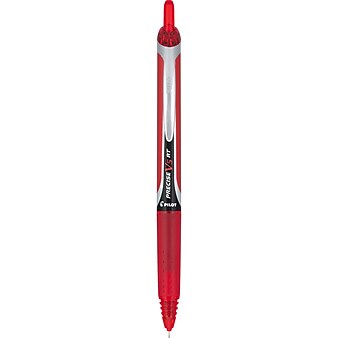 Pilot Precise V5 RT Retractable Rollerball Pens, Extra Fine Point, Red Ink, Dozen (26064)