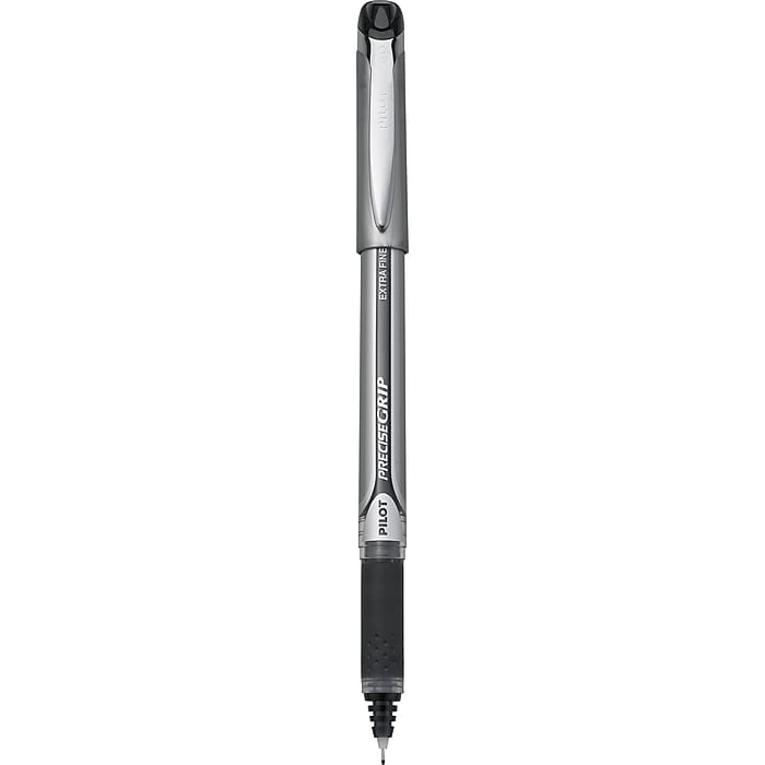 Pilot Precise Grip Rollerball Pens, Extra Fine Point, Black Ink