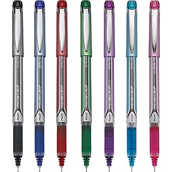 Pilot Precise Grip Rollerball Pens, Extra Fine Point, Assorted Ink, 7/Pack (28864)