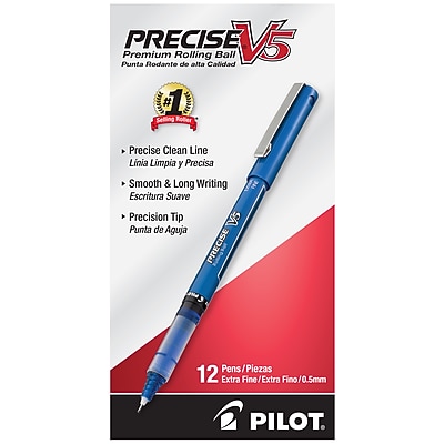 PILOT Hi-Tecpoint V5 RT Tintenroller | 3er Pack | 0,5 Mm Spitze | Blau | Bis Zu 2000 Meter Schreibleistung