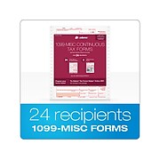 Adams 2021 1099-MISC Tax Form, 24/Pack (STAX52421-MISC)