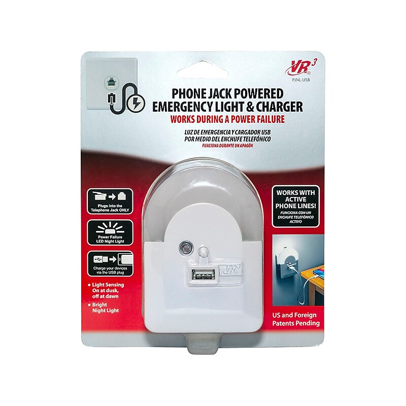 VR3 USB Charger, White (PJNL-USB) image 1