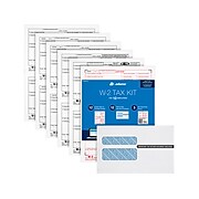 Adams 2021 W-2 Laser Tax Forms Kit, Multicolor, 12/Pack (STAX61221)