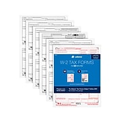 Adams 2021 W-2 Laser Tax Forms, Multicolor, 50/Pack (STAX621)