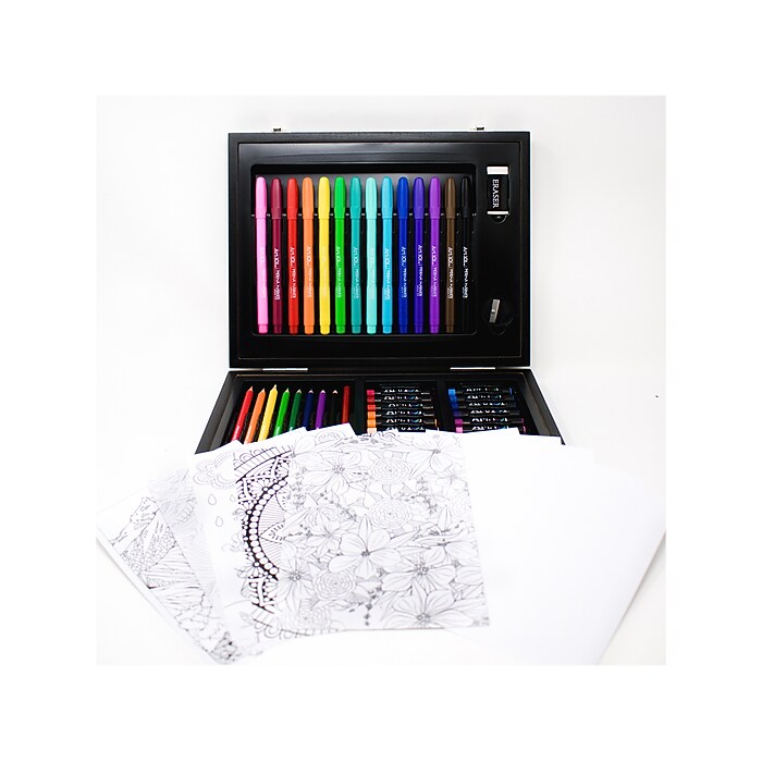 Art 101 Classic Drawing Kit, Brown, 58 Pieces (55058) | Staples