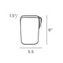 Stasher 5.5" Silicone Travel Pouch, Water Resistant, Waterfall (STGO25)~#|#~sp135890589_sc7