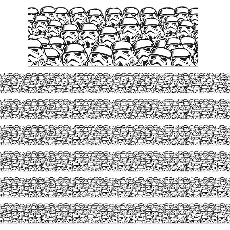 Eureka Star Wars™ - Super Troopers Deco Trim® Extra Wide Die Cut, 37 Feet Per Pack, 3 Packs (EU-845288-3) image 1