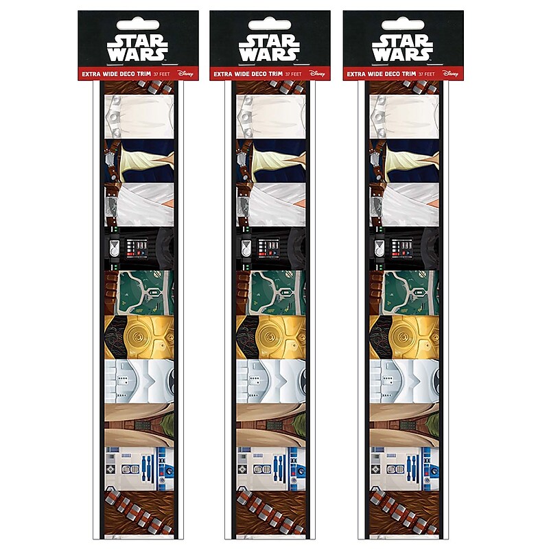 Eureka Star Wars™ Extra Wide Deco Trim®, 37 Feet Per Pack, 3 Packs (EU-845623-3) image 1