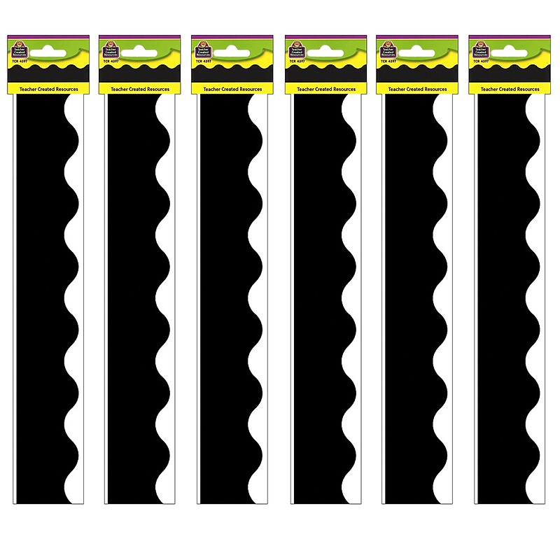 Teacher Created Resources Black Border Trim, 35 Feet Per Pack, 6 Packs (TCR4397-6) image 1