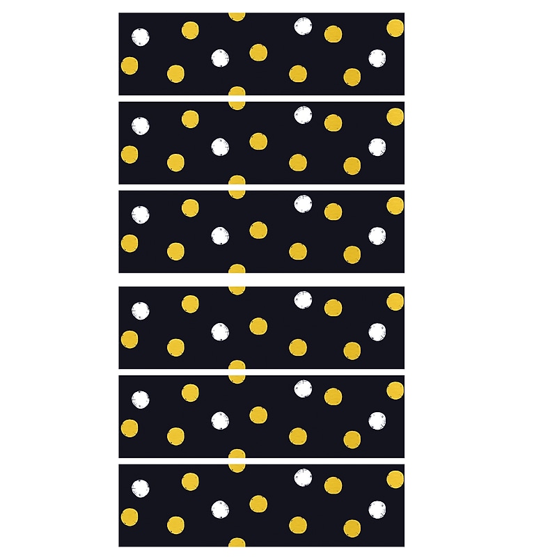 Trend Enterprises I Love Metal Dots Bolder Borders, 2.75" x 35.75', 11 Strips/Pack, 6 Packs/Bundle (T-85600-6) image 1