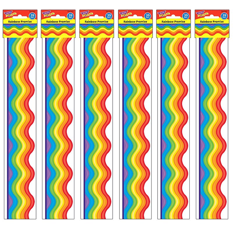 TREND Rainbow Promise Terrific Trimmers, 39 Feet Per Pack, 6 Packs (T-92703-6) image 1