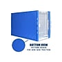 Mount-It! 69 Quart Storage Crate with Hinged Lid, Plastic, Clear/Blue (MI-909)~#|#~sp135999992_sc7