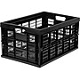 Mount-It! 52 Qt. Open Lid Milk Crate, Black, 3/Pack (WI-3003)~#|#~sp136000061_sc7