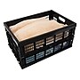 Mount-It! 51.78 Qt. Open Lid Storage Crate, Black (WI-3002)~#|#~sp136000076_sc7