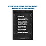 Mount-It! 51.78 Qt. Open Lid Storage Crate, Black (WI-3002)~#|#~sp136000078_sc7
