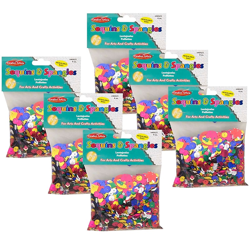 CLI Glittering Sequins with Spangles, 4 oz/Pack, 6 Packs (CHL40425-6) image 1