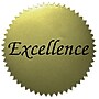 Hayes Publishing Excellence 2" Gold Certificate Seals, 50 Per Pack, 6 Packs (H-VA314-6)~#|#~sp136095798_sc7