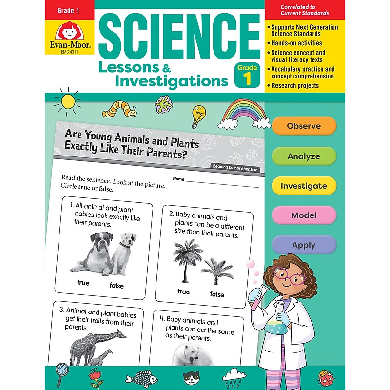 Evan-Moor Educational Publishers Science Lessons and Investigations for Grade 1 image 1