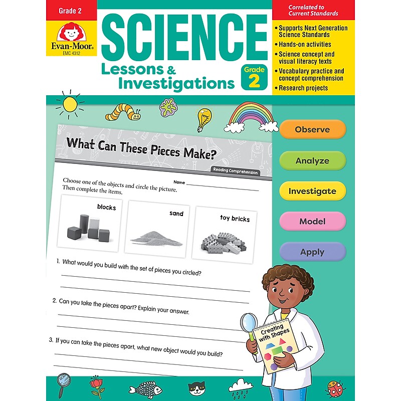 Evan-Moor Educational Publishers Science Lessons and Investigations for Grade 2 image 1