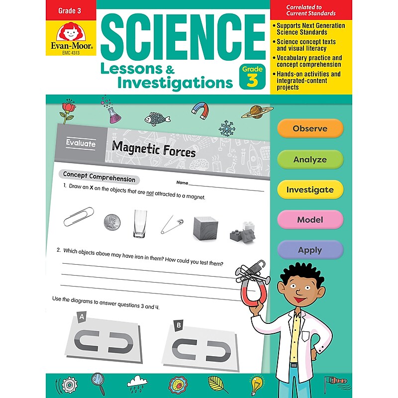 Evan-Moor Educational Publishers Science Lessons and Investigations for Grade 3 image 1