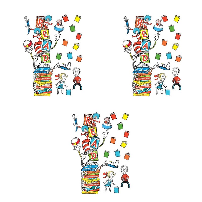 Eureka Dr. Seuss™ Reading All-In-One Door Decor Kit, 34 Pieces Per Set, 3 Sets (EU-849314-3) image 1