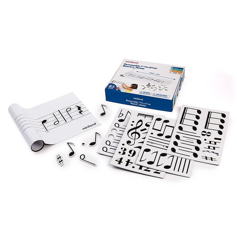MINILAND Removable Pentagram Board & Notes, 87 Pieces/Pack (MLE94120) image 1