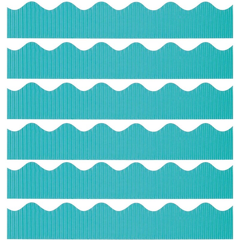 Bordette Decorative Border, Azure, 2-1/4" x 50', 6 Rolls (PAC37166-6) image 1