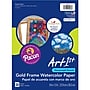 UCreate Watercolor Paper, Gold Frame, Grade K+, 30 Sheets Per Pack, 3 Packs (PAC4926-3)~#|#~sp136096418_sc7