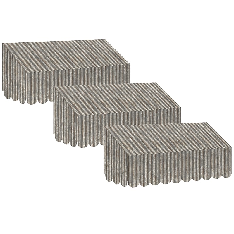 Teacher Created Resources Home Sweet Classroom Corrugated Metal Design Awning, Pack of 3 (TCR77180-3) image 1