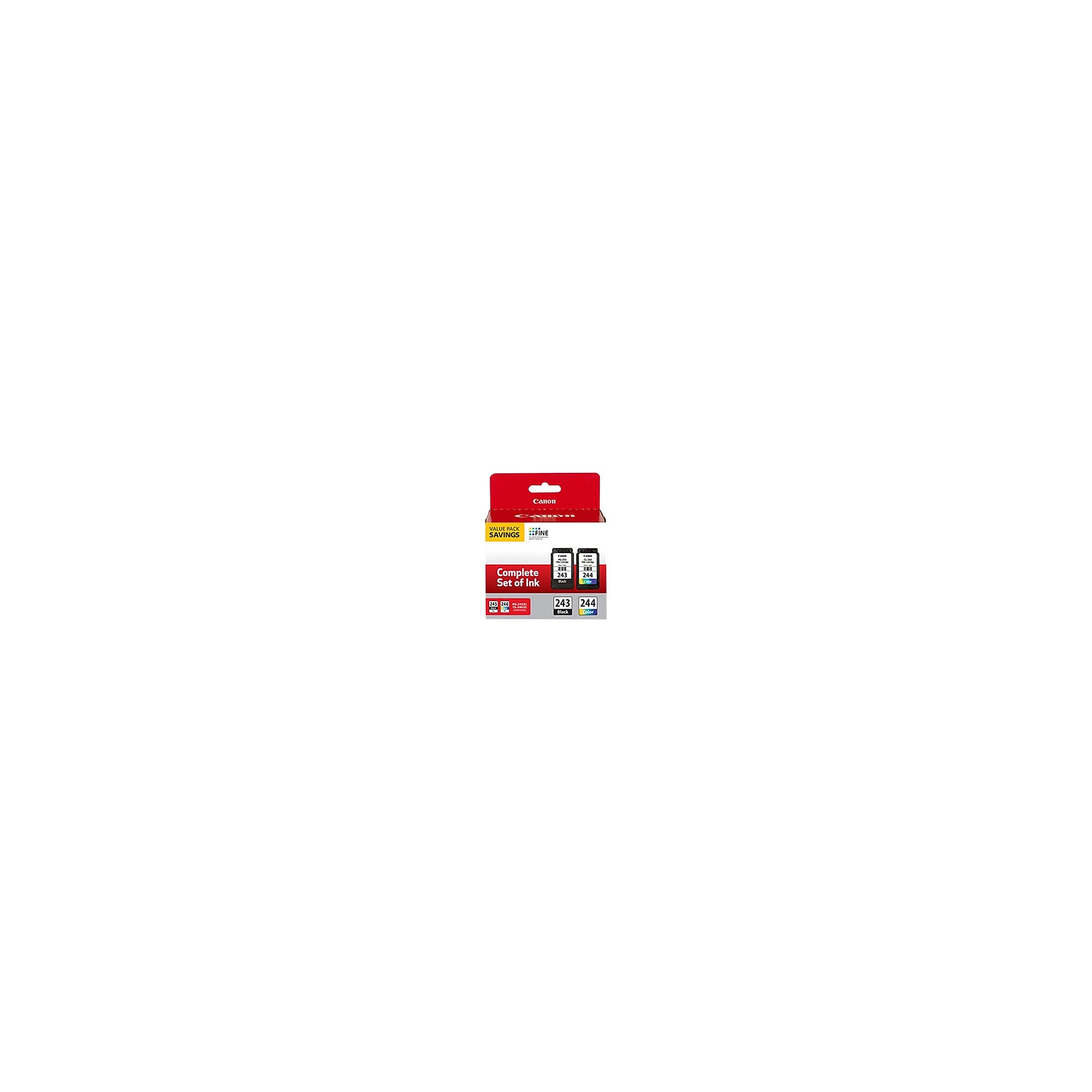 Canon Value Pack PG 243/CL-244 Black/Tri-Color Standard Yield Ink Cartridge (1287C006) Sansujyuku sansujyuku.com