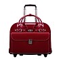 McKlein Roseville Leather Briefcase, Laptop Compatible, Rolling, TSA Checkpoint Friendly, Red (96646)~#|#~sp136103338_sc7