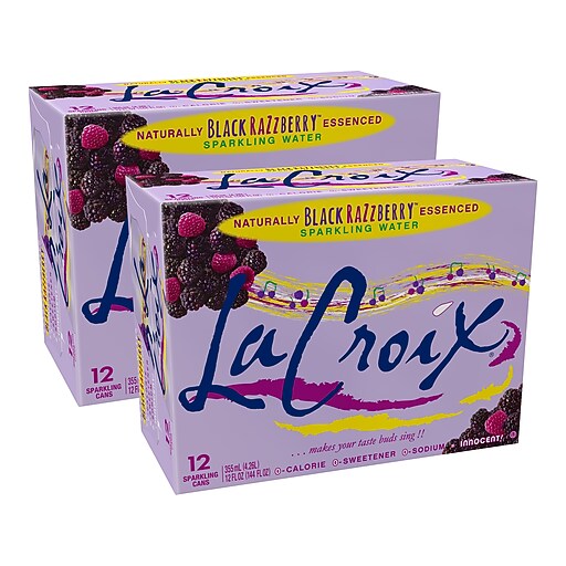 Lacroix Black RazZberry Sparkling Seltzer Water, 12 Fl. Oz., 12 Cans