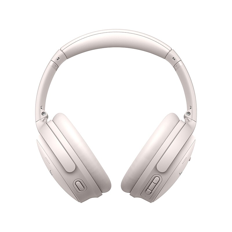 Bose QuietComfort 45 Wireless Active Noise Canceling On-Ear Headphones, Bluetooth, White (866724-0200) image 1