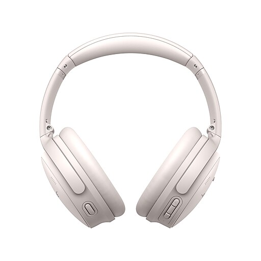 Bose QuietComfort 45 Wireless Active Noise Canceling On-Ear Headphones,  Bluetooth, White (866724-0200)