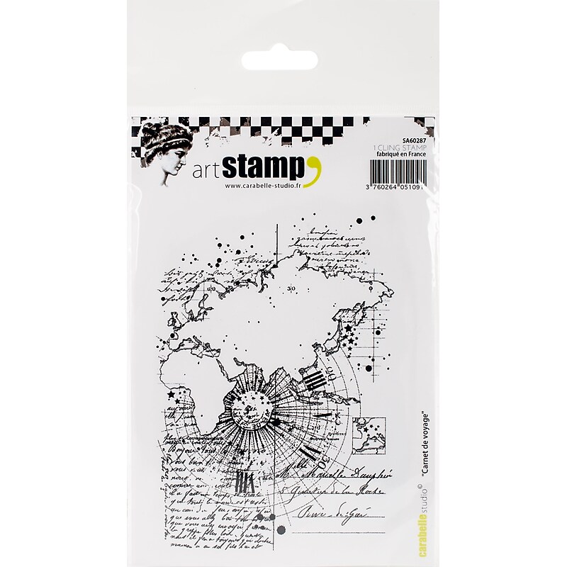 Carabelle Studio Travel Notebook Cling Stamp A6, Clear (SA60287) image 1
