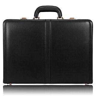 McKlein Lawson V Series Leather Attache, Laptop Compatible