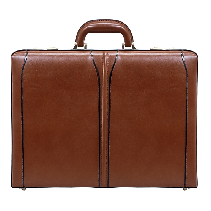 standard supply 16インチ　PC BRIEF CASE McKlein LAWSON Leather Briefcase, Laptop Compatible, Brown (80454