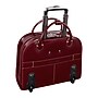 McKlein Edgebrook L Series Leather Briefcase, Laptop Compatible, Rolling, Red (96316)~#|#~sp136408594_sc7