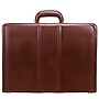 McKlein Coughlin Expandable Attache Briefcase, Top Grain Cowhide Leather, Brown (80464)~#|#~sp136408952_sc7