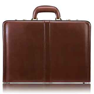 McKlein Lawson V Series Leather Attache, Laptop Compatible