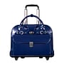 McKlein Roseville Leather Briefcase, Laptop Compatible, Rolling, TSA Checkpoint Friendly, Navy (96647)~#|#~sp136409050_sc7
