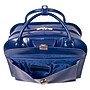 McKlein Roseville Leather Briefcase, Laptop Compatible, Rolling, TSA Checkpoint Friendly, Navy (96647)~#|#~sp136409137_sc7