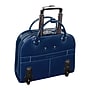 McKlein Edgebrook L Series Leather Briefcase, Laptop Compatible, Rolling, Navy (96317)~#|#~sp136409226_sc7